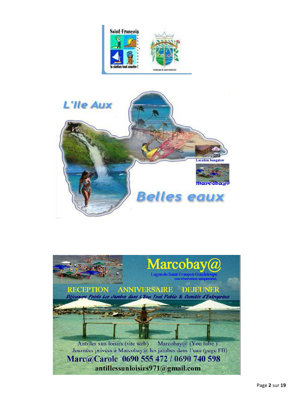Antilles sun loisirs marcobay plaquette descriptive journees privees a marcobay 2016 page02