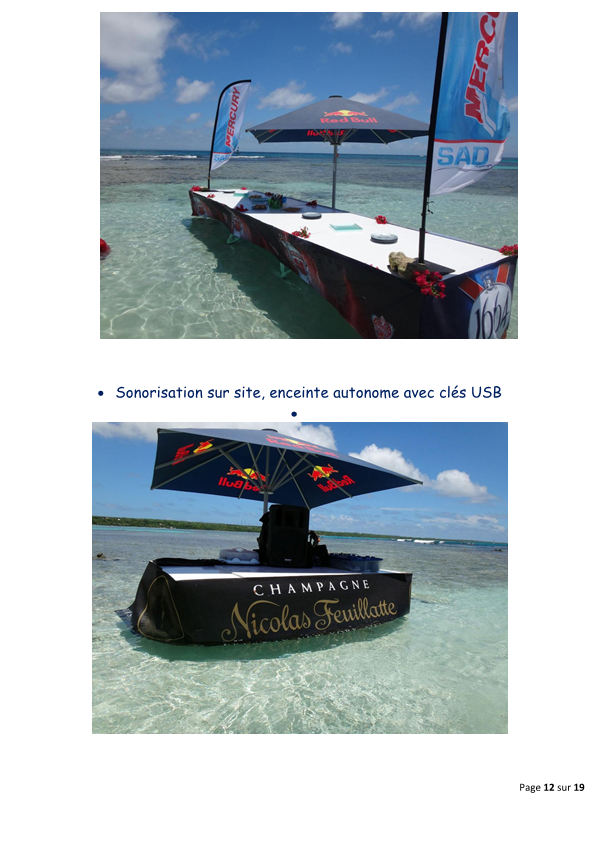 Antilles sun loisirs marcobay plaquette descriptive journees privees a marcobay 2016 page12
